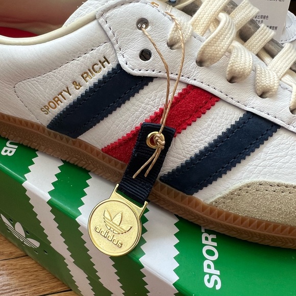 NWT Sporty and Rich Adidas Sambas - Picture 4 of 5